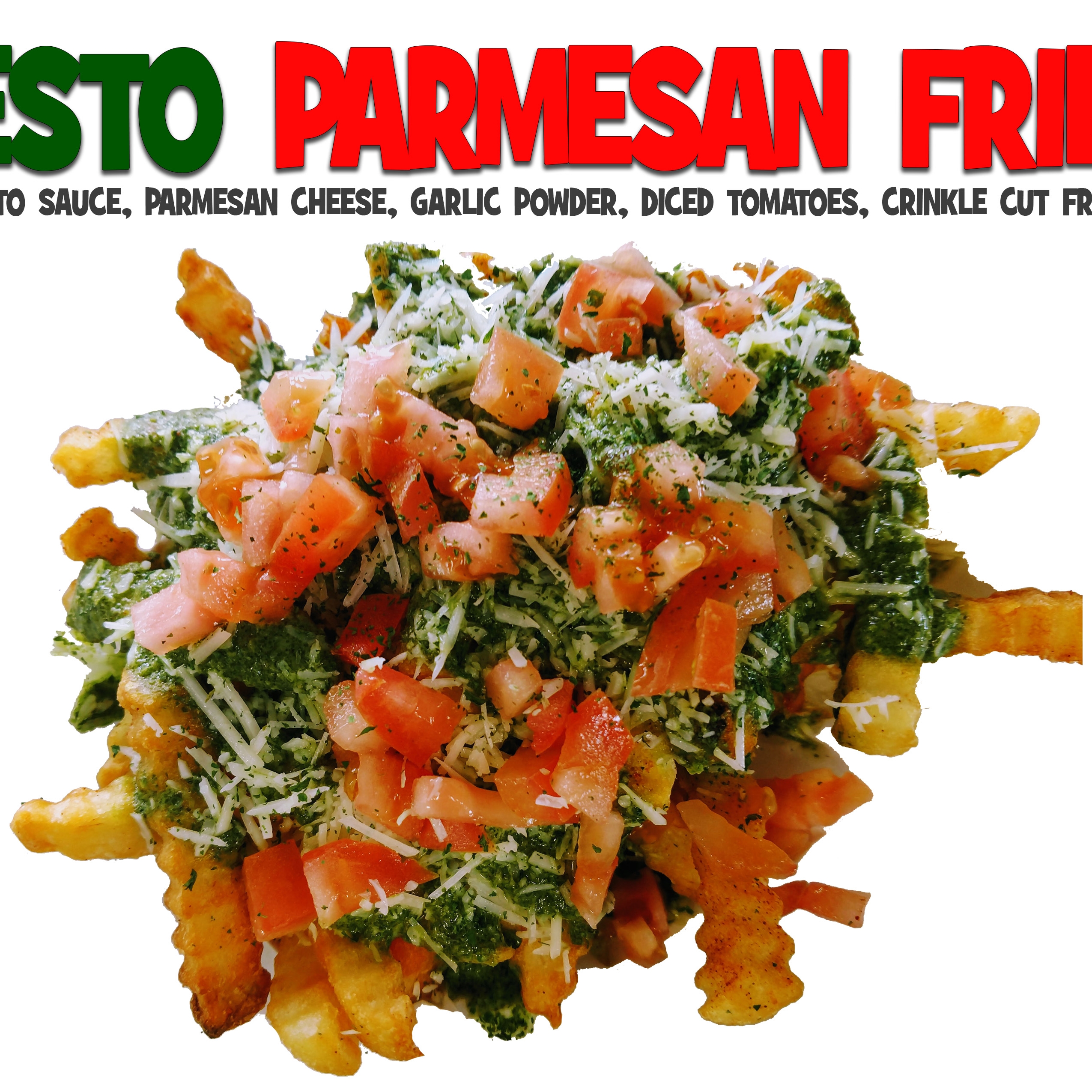 Pesto Garlic fries 